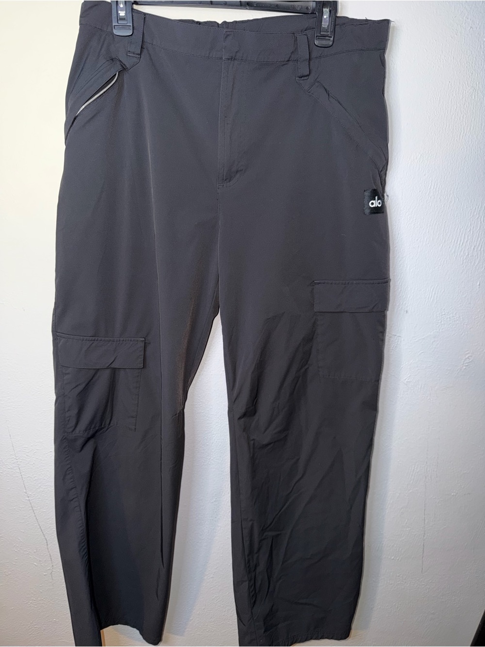 ALO Yoga Black Cargo Trousers